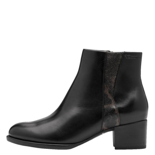 Tamaris Enkellaars 1-25366-45-001 in de kleur zwart