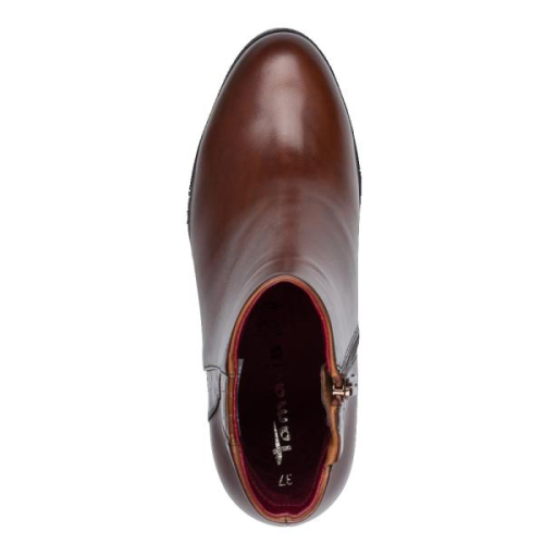 Tamaris Enkellaars 1-25366-45-311 in de kleur cognac
