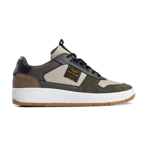 PME Legend Sneaker GOBBLER Camouflage PBO2508070 015 in de kleur olive