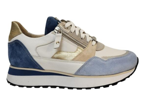 Footnotes Sneaker Elke Combi Blauw H 31.007.1091 H Elke in de kleur wit