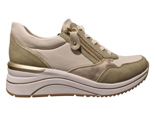 Remonte Sneaker Combi Groen H D0T01-82 H in de kleur off white