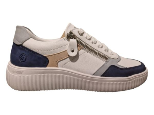 Remonte Sneaker Combi Blauw H D3E05-80 H in de kleur ecru