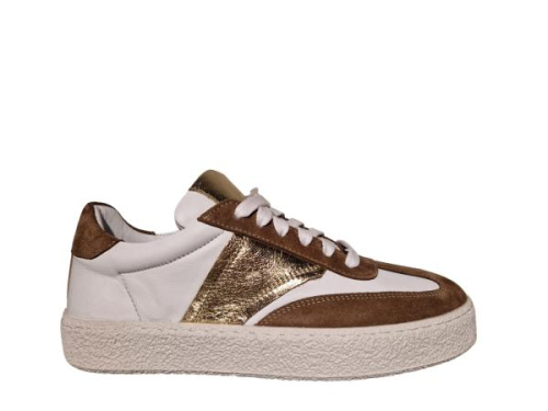 Aqa Sneaker Combi Beige A8909 25418-A03 in de kleur wit
