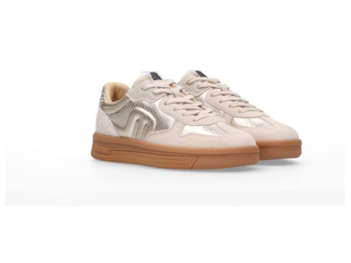 Maruti Sneaker YALE Combi Taupe 66.1844.01-L25 in de kleur goud