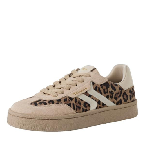 Tamaris Sneaker Combi Beige 1-23723-44 329 in de kleur panter
