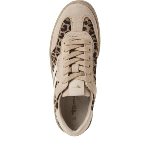 Tamaris Sneaker Combi Beige 1-23723-44 329 in de kleur panter