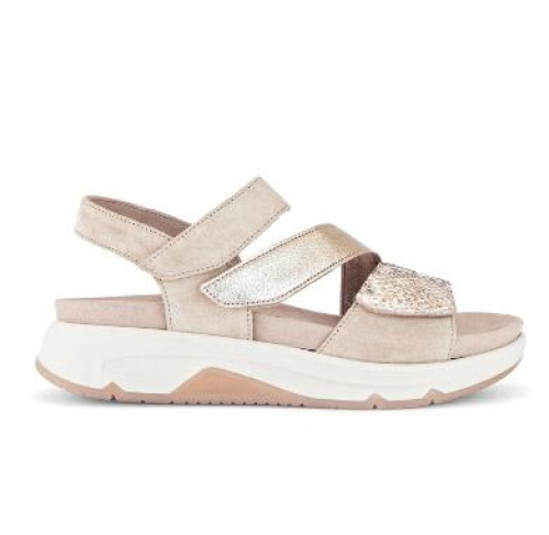 Gabor Sandaal Rollingsoft 86.882 63 G in de kleur beige