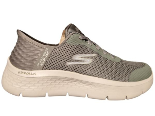 Skechers Slip-ins Sneaker 124836 OLV Go Walk Flex-Grand Entry in de kleur olive