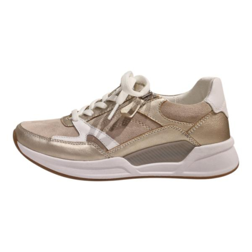 Gabor Sneaker Rollingsoft combi Goud 86.958.32 in de kleur beige
