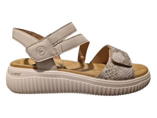 Remonte Sandaal met Klittenband D3L51-60 H in de kleur off white