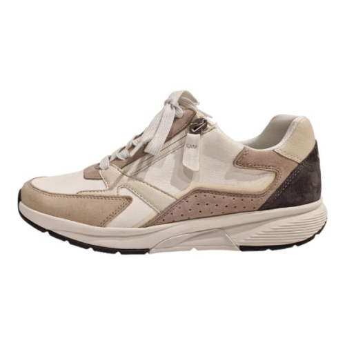 Gabor Sneaker Rollingsoft Combi Zand/D Grijs 86.878 54 in de kleur off white
