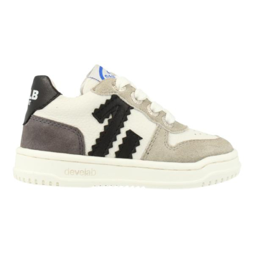 Develab Sneaker Combi Zwart 44431 929 in de kleur wit