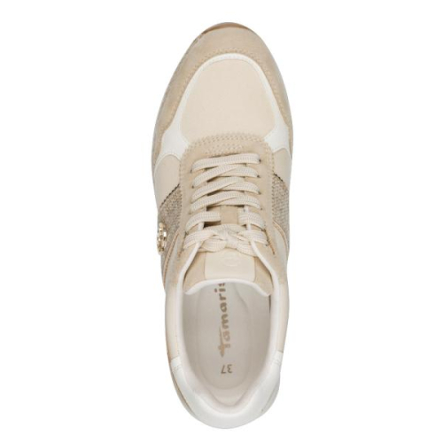 Tamaris Sneaker 1-23797-46 313 in de kleur beige
