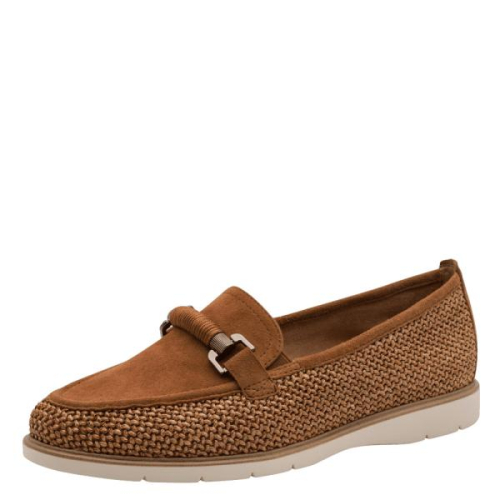 Tamaris Loafer 1-24223-46 305 in de kleur cognac