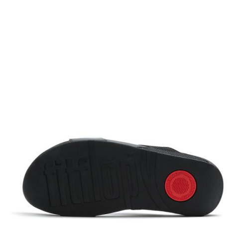 FitFlop TM Lulu Shimmerglitz Slides A4Y 001 in de kleur zwart