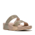 FitFlop TM Lulu Shimmerglitz Slides A4Y 675 in de kleur platinum
