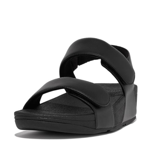FitFlop TM Lulu Adjustable Leather Back Strap FV8 090 in de kleur zwart