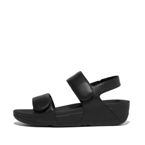 FitFlop TM Lulu Adjustable Leather Back Strap FV8 090 in de kleur zwart