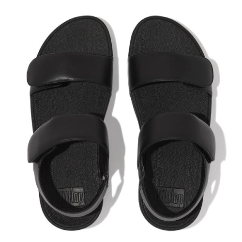 FitFlop TM Lulu Adjustable Leather Back Strap FV8 090 in de kleur zwart