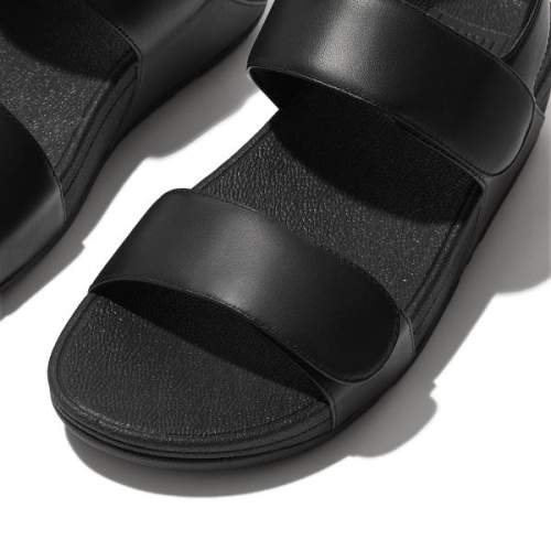 FitFlop TM Lulu Adjustable Leather Back Strap FV8 090 in de kleur zwart