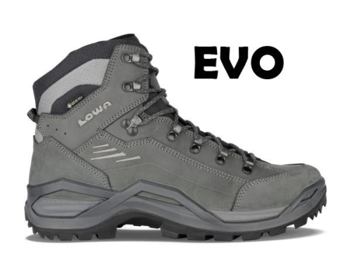 Lowa RENEGADE EVO GTX MID Grey/Grey LM311916-9030 in de kleur grijs