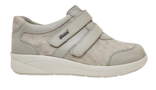 Stuppy Klittenbandschoen, Stretch, K 6054 662 036 K in de kleur grijs