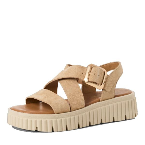 Tamaris Sandaal 1-28705-44 400 in de kleur beige