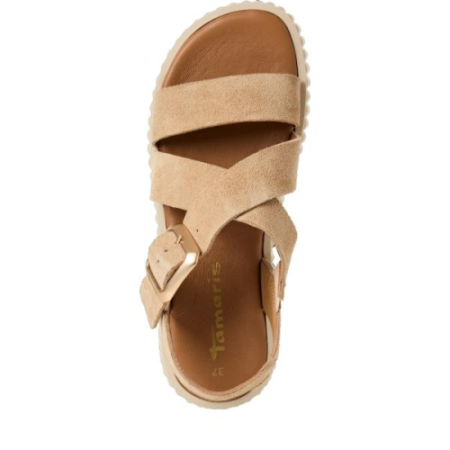Tamaris Sandaal 1-28705-44 400 in de kleur beige