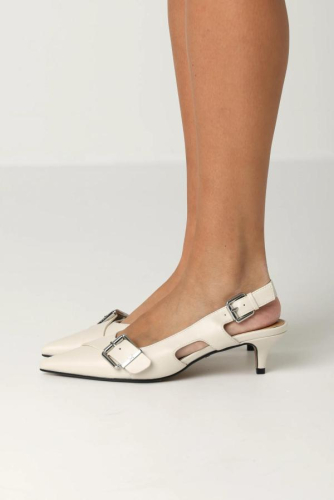 Mexx Slingback Pump TYRA SUKI MI001300161W 3005 in de kleur off white
