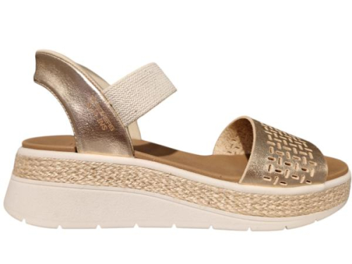 Skechers Sandaal 114415 RSGD BOBS SUN RAY-STEP ASIDE in de kleur goud