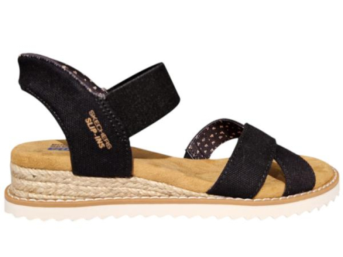 Skechers Sandaal 114418 BLK Desert Kiss-Golden Lily in de kleur zwart