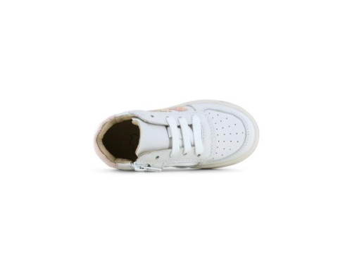 Shoesme Sneaker met Roze NO26S016-H in de kleur wit