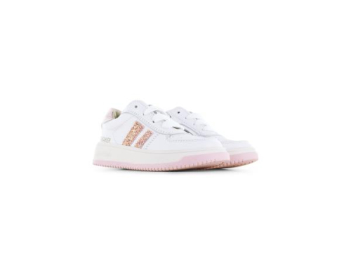 Shoesme Sneaker met Roze NO26S016-H in de kleur wit