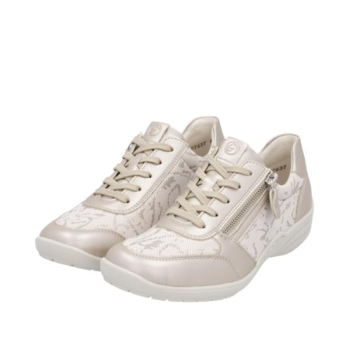 Remonte Veterschoen met Rits H R7637-80 H in de kleur champagne