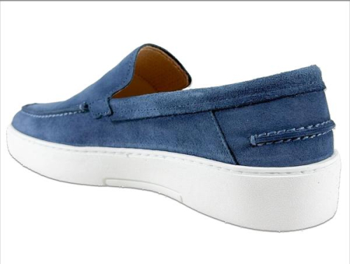 Berkelmans Instapschoen FIORANO 2610320422 baltic suede in de kleur blauw
