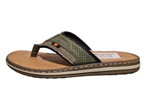 Rieker Teen Slipper 21084-54 G in de kleur groen