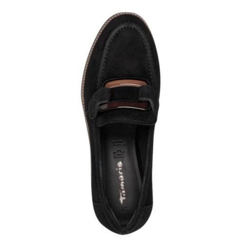 Tamaris Loafers 1-24722-43 001 in de kleur zwart