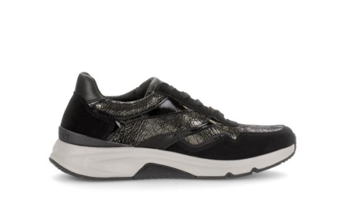 Gabor Sneaker Rollingsoft 0103.01.007 in de kleur zwart