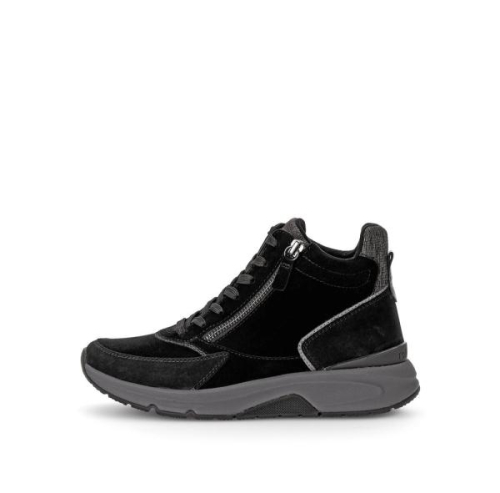 Gabor Hoge Sneaker Rollingsoft 0803.02.002 in de kleur zwart
