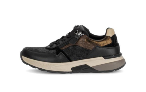 Gabor Sneaker Rollingsoft 0105.01 006 in de kleur zwart