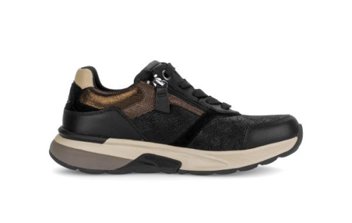 Gabor Sneaker Rollingsoft 0105.01 006 in de kleur zwart