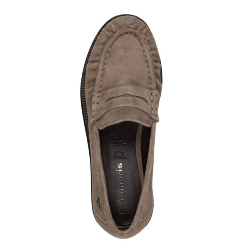 Tamaris Loafers 1-24251-47-341 in de kleur taupe