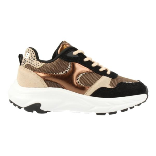 Develab Sneaker Combi Brons 40002 999 in de kleur zwart