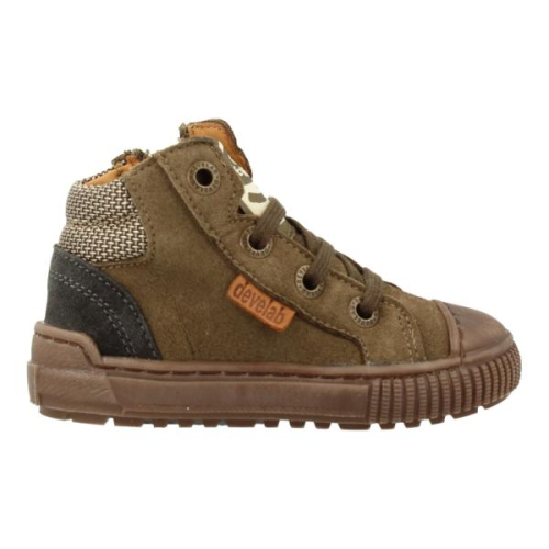 Develab Hoge Sneaker 46279 553 in de kleur kaki