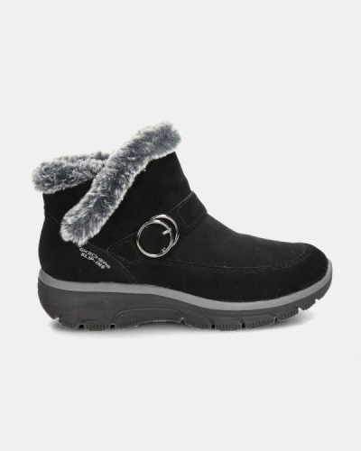 Skechers Enkellaars Slip in 168185 BLK Easy going in de kleur zwart