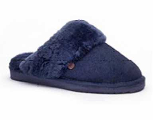 Warmbat Flurry Suede DK, Muil FLS321045 in de kleur blauw